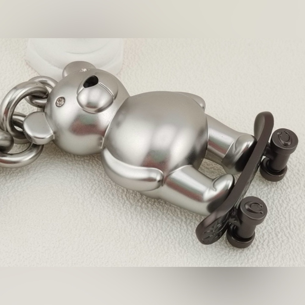Coach Skateboard Bear Bag Charm - Picture 8 of 11